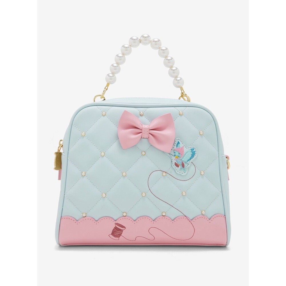 Loungefly Disney Cinderella bird 70th Anniversary Pearl Handle Crossbody NWT